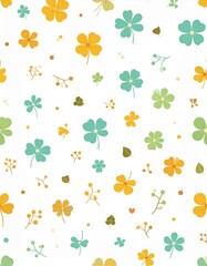 seamless background with flowers