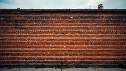 red brick wall