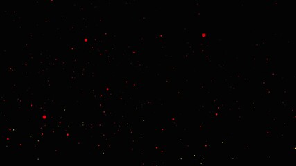 Dancing bonfire embers stunning close up on black dark background. The art of fire exploding campfire sparks hypnotic glow and flames. The magic of dancing fire sparks. Calming and hypnotic visuals. - Powered by Adobe