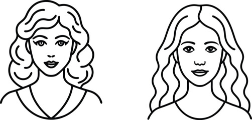 beauty and skincare lineart icon set, symbol of outline icon set.