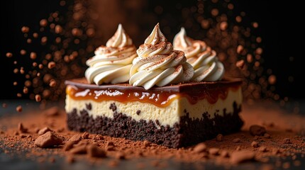 rich italian dessert features coffee soaked layers whipped cream mascarpone beautifully photographed