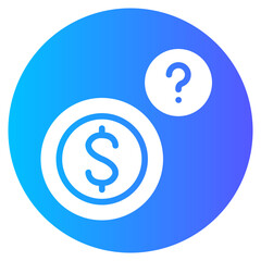 question gradient icon