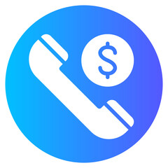 phone call gradient icon