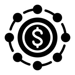 money glyph icon