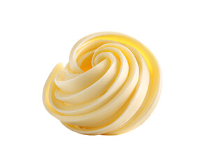 butter flake on transparent background