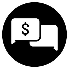 conversation glyph icon