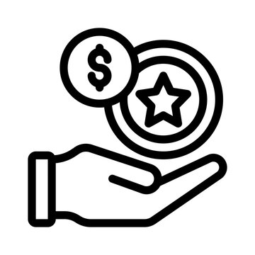 redeem line icon