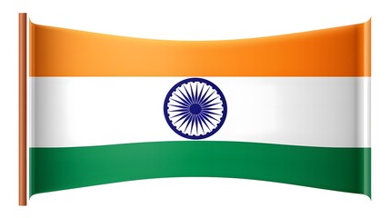 Obraz premium High-Quality Isolated Vector Icon of Indian National Flag for Graphic Designs