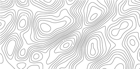 Generate a seamless abstract black and white topographic map pattern with irregular contour lines forming organic shapes, suitable for use as a background or texture.