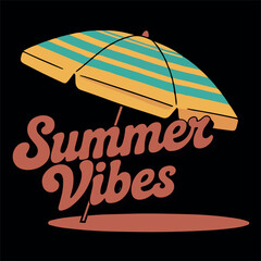 Summer vibes t-shirt design for summer day