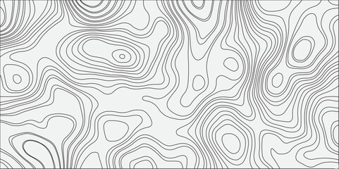 Generate a seamless abstract black and white topographic map pattern with irregular contour lines forming organic shapes, suitable for use as a background or texture.