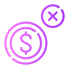 Obraz premium error gradient icon