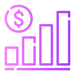 graph gradient icon