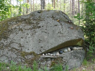 Creative stone abstraction in Hanko, Finland