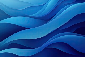 Obraz premium Abstract flowing blue waves