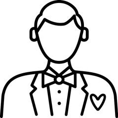 man in suit wedding day