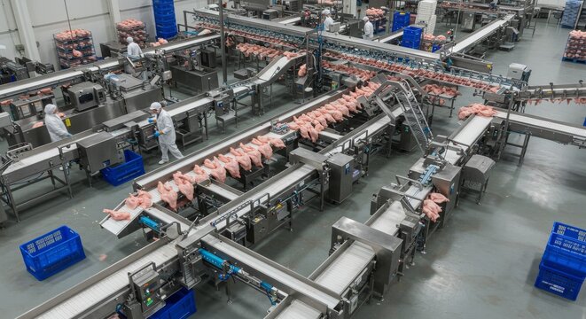 Automated Poultry Processing Plant: High-efficiency Food Production Line