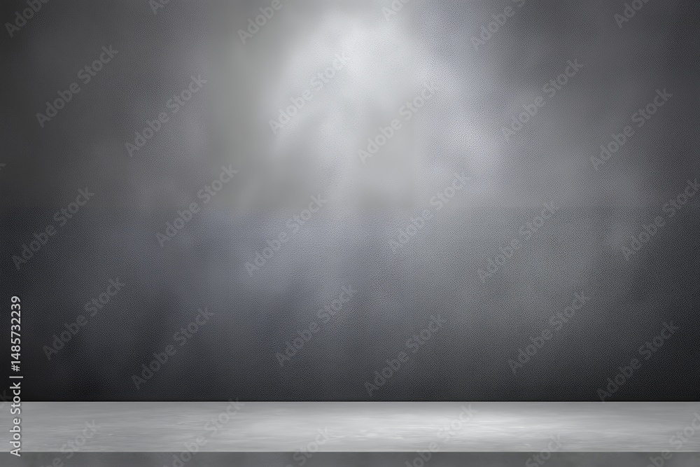 Poster dark grey concrete texture background with empty platform