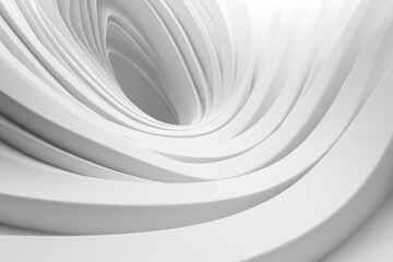 Obraz premium Abstract Swirling White Design