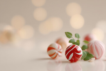 delightful assortment of christmas sweets arranged beautifully on light background