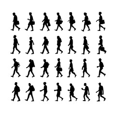 Fototapeta premium 25 People: A Dynamic Set of Diverse Figures