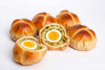 Golden Russian Pirozhki Buns