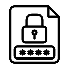 a series of icons containing security controls, protection, passwords, security technology