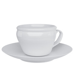 white cup on white