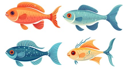 Fototapeta premium Astrological Pisces Zodiac Sign Fish Image for Horoscope and Astrology Concepts