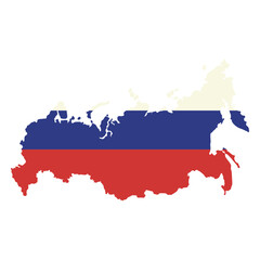 The flag of russia