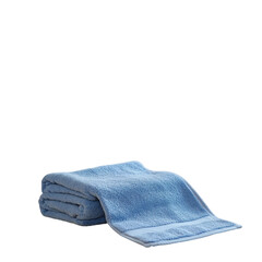  blue towel for the bathroom white and transparent background.