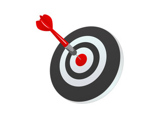 dart target success illustration accuracy concept dartboard