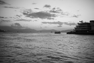 ship in the sea