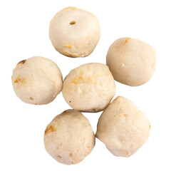 fish balls Grilled  isolated on white background