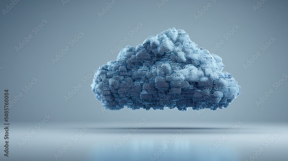 Poster cloud constructed from binary code illustrating a cloud-tracked minimum wage monitor concept in a di