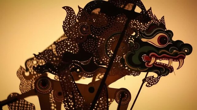 Intricate Shadow Puppet Close Up