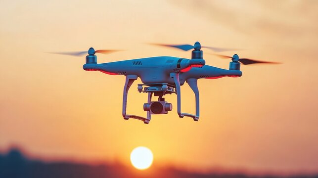 Drone Sunset Flight: Aerial Photography at Golden Hour