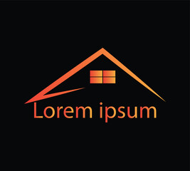 line icon Golden house . Can be used for realty estate, apartment, residential property