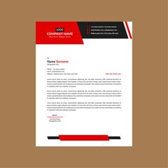 Modern Letterhead Design. Luxurious Layout Display for Promotion.