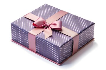 Foldable gift box packaging with a magnetic closure isolated on a white background