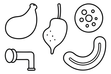 Colostomy supplies Line art tools