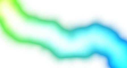 Abstract neon glowing color gradients shape cutout on transparent background, neon wave fluid overlay effect, light leaks, film grain texture, blurred color effect bright neon light beams effect