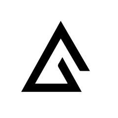 abstract triangle symbol