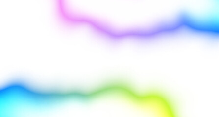 Abstract neon glowing color gradients shape cutout on transparent background, neon wave fluid overlay effect, light leaks, film grain texture, blurred color effect bright neon light beams effect