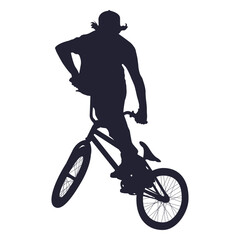 Fototapeta premium Bmx sport silhouette