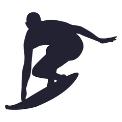 Surfing sport silhouette 2