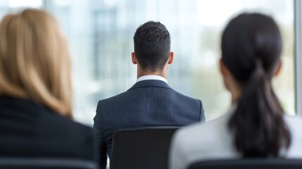 Talent acquisition team discussing top candidates, neutral room