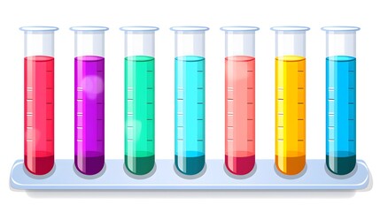 Laboratory Test Tubes Icon Isolated: Professional Vector Stock Illustration