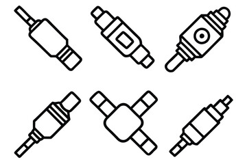 Connectors Line Art Sketches