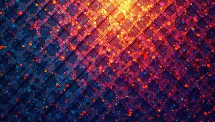 Obraz premium Intricate geometric patterns formed by intersecting lines and shapes, creating a mesmerizing visual texture , texture, artistic design